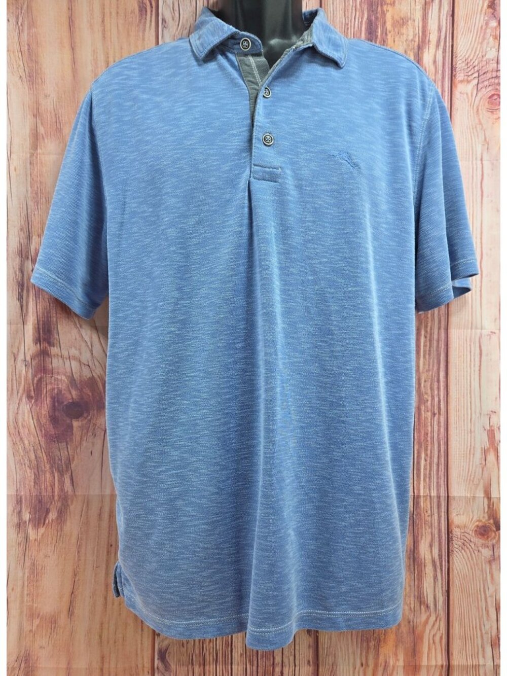 Tommy Bahama Mens Blue Polo Shirt Large Large